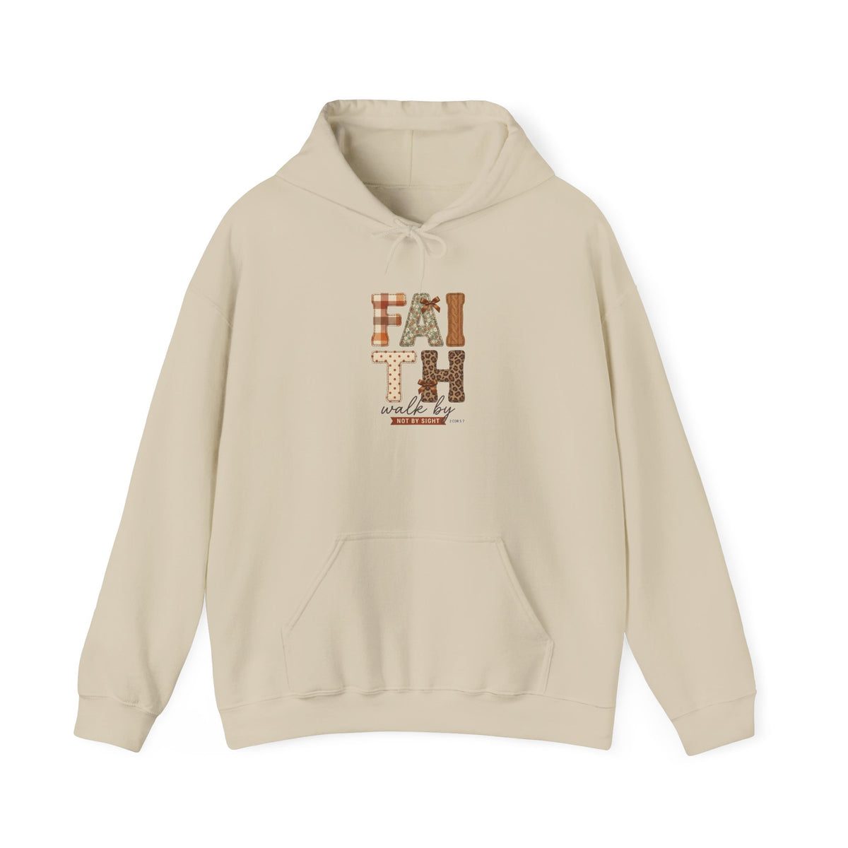 Faith Harvest Hoodie | Christian Autumn, Falling Leaves Scripture Tee