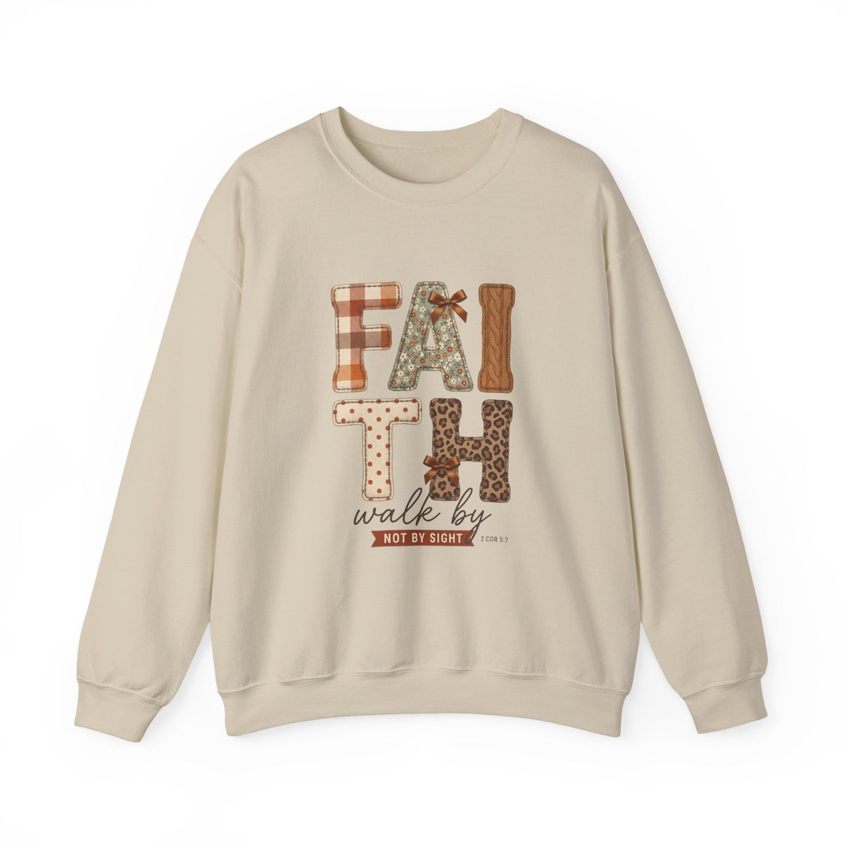 Faith Walk By Faith Sweatshirt | Christian Autumn, Fall Leaves