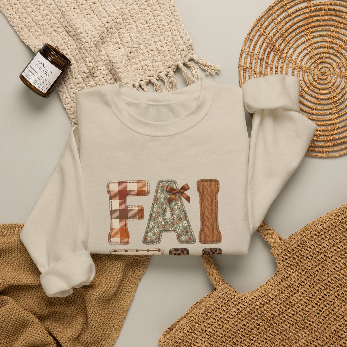 Faith Walk By Faith Sweatshirt | Christian Autumn, Fall Leaves