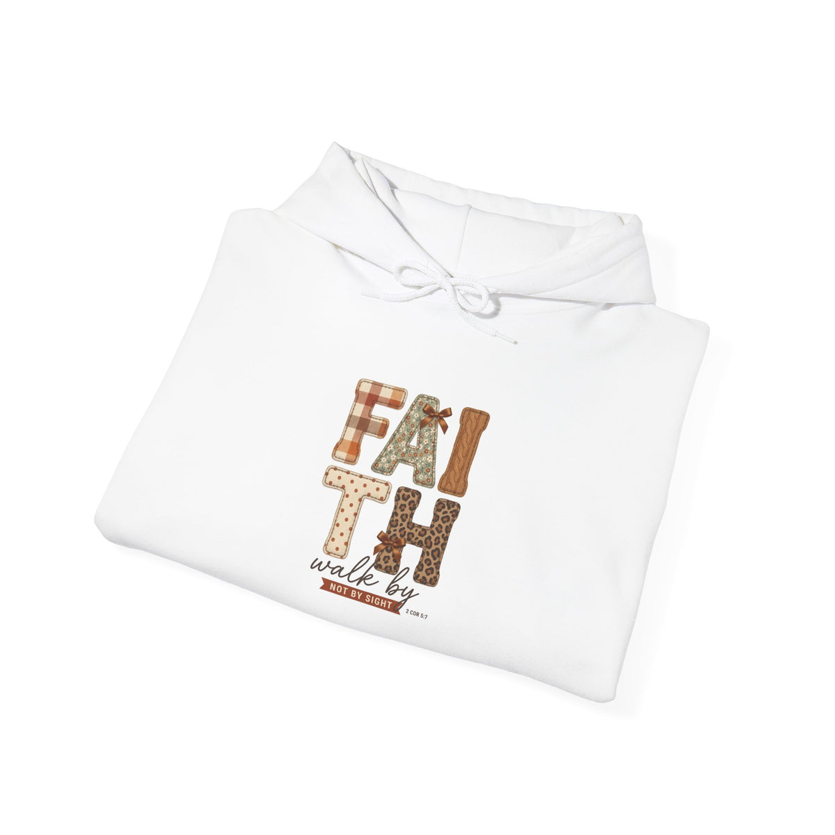 Faith Harvest Hoodie | Christian Autumn, Falling Leaves Scripture Tee
