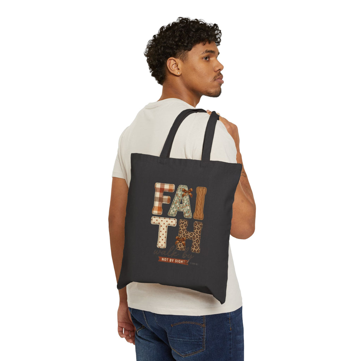 Faith Walk by Faith Tote | Christian Autumn, Fall Leaves Scripture