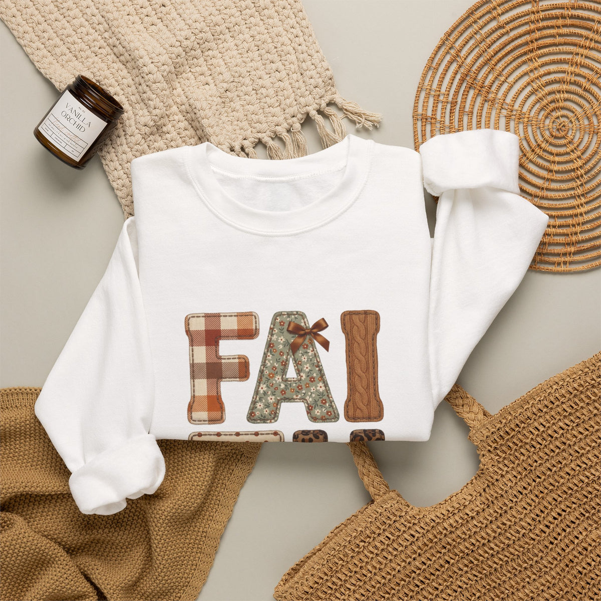 Faith Walk By Faith Sweatshirt | Christian Autumn, Fall Leaves
