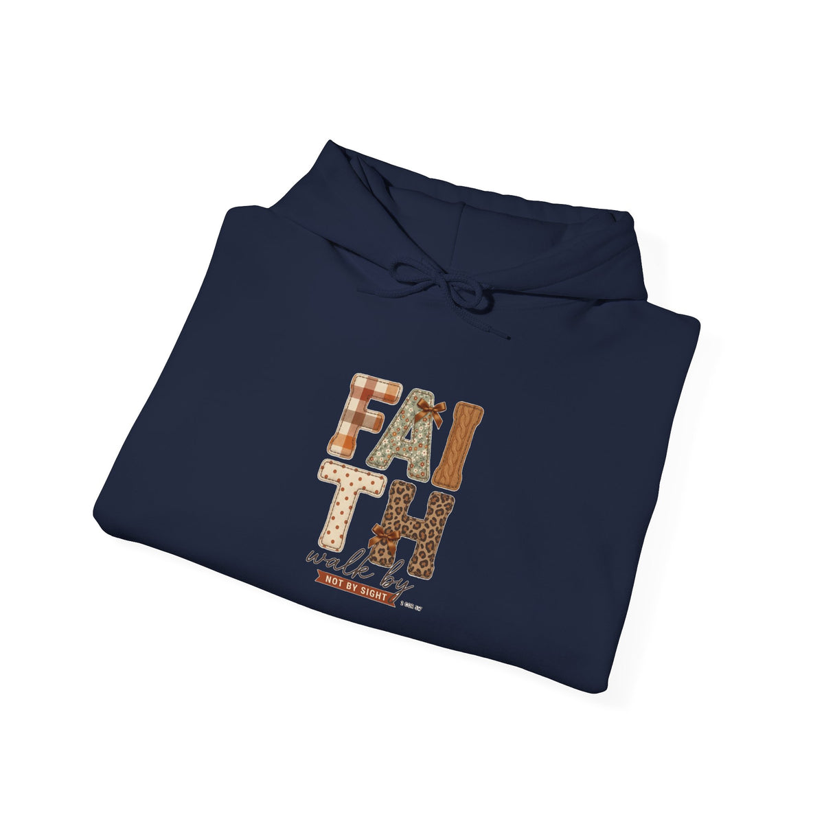 Faith Harvest Hoodie | Christian Autumn, Falling Leaves Scripture Tee