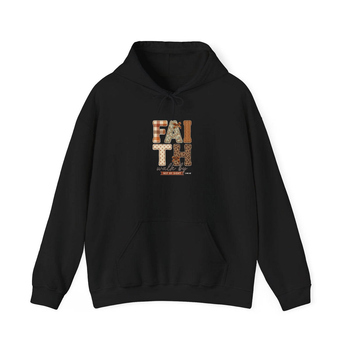Faith Harvest Hoodie | Christian Autumn, Falling Leaves Scripture Tee