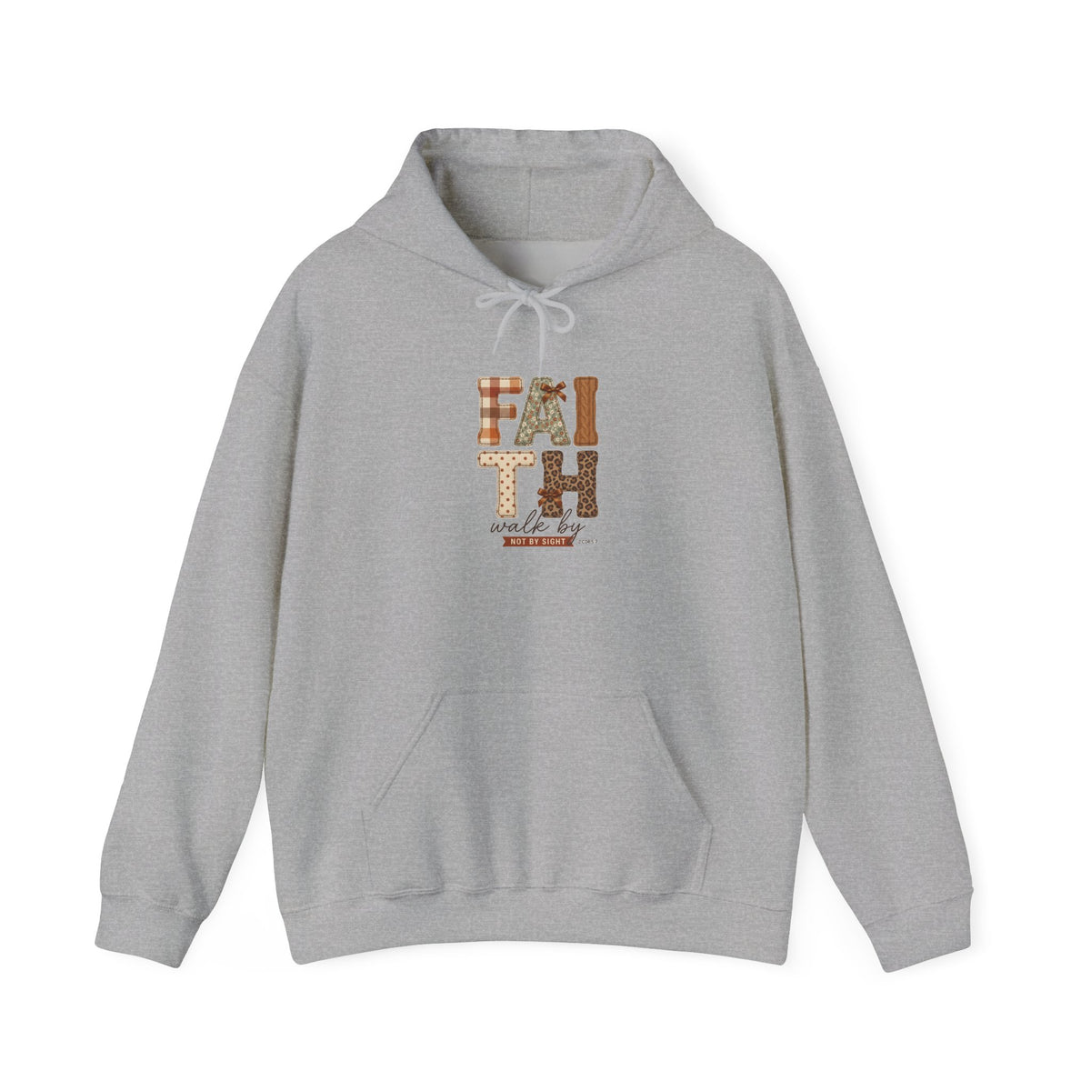 Faith Harvest Hoodie | Christian Autumn, Falling Leaves Scripture Tee