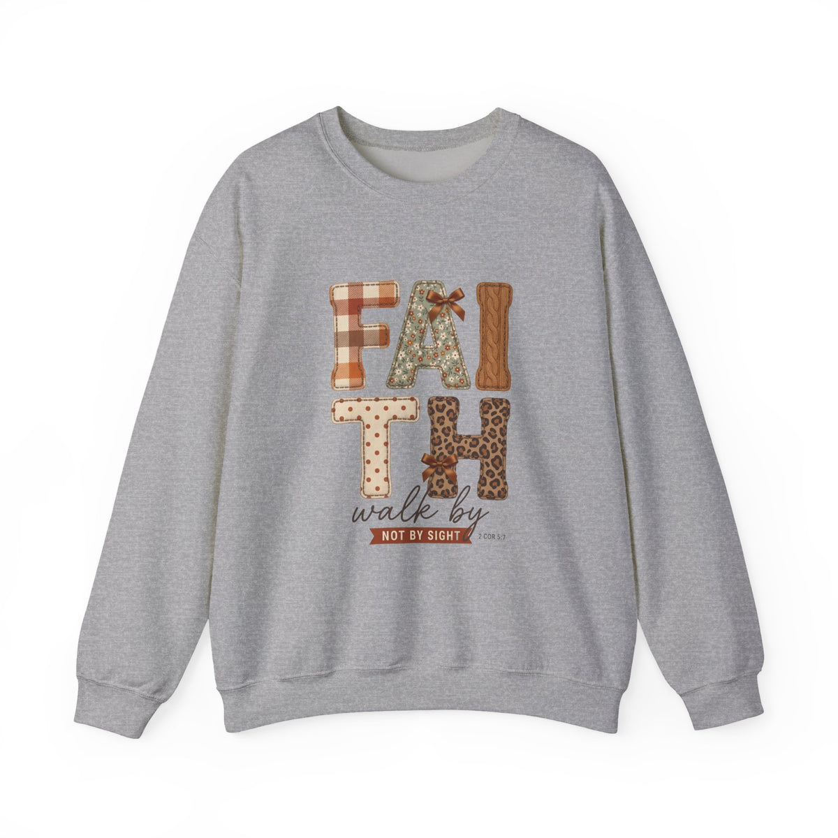 Faith Walk By Faith Sweatshirt | Christian Autumn, Fall Leaves