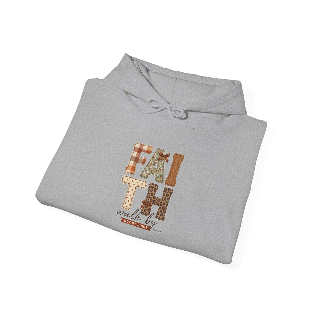 Faith Harvest Hoodie | Christian Autumn, Falling Leaves Scripture Tee