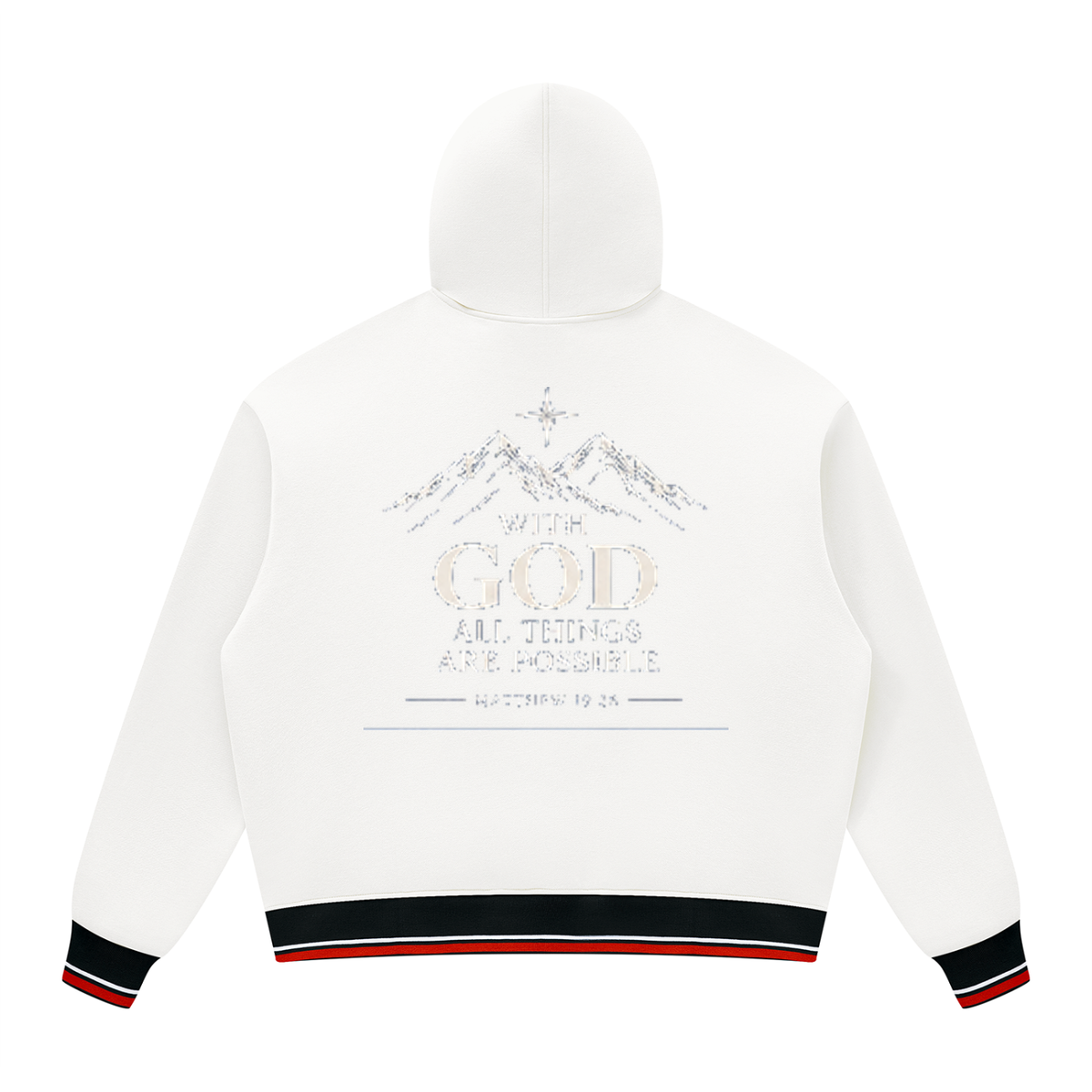 Unisex Oversized Color Block Fleece Hoodie