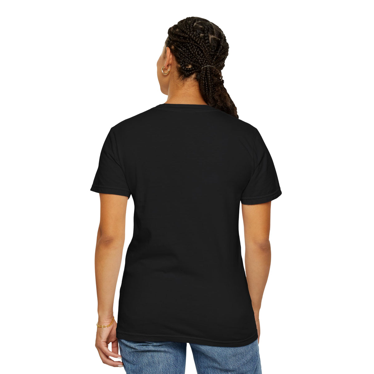 Faith Script T-Shirt — Gold Calligraphy Faith Tee