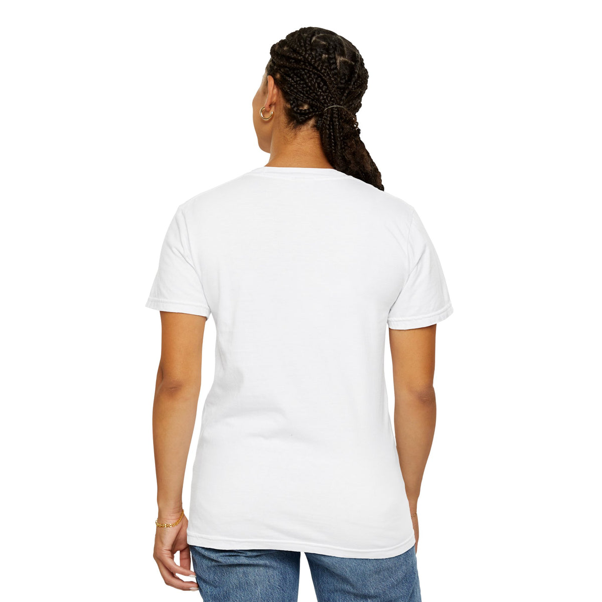 Faith Script T-Shirt — Gold Calligraphy Faith Tee