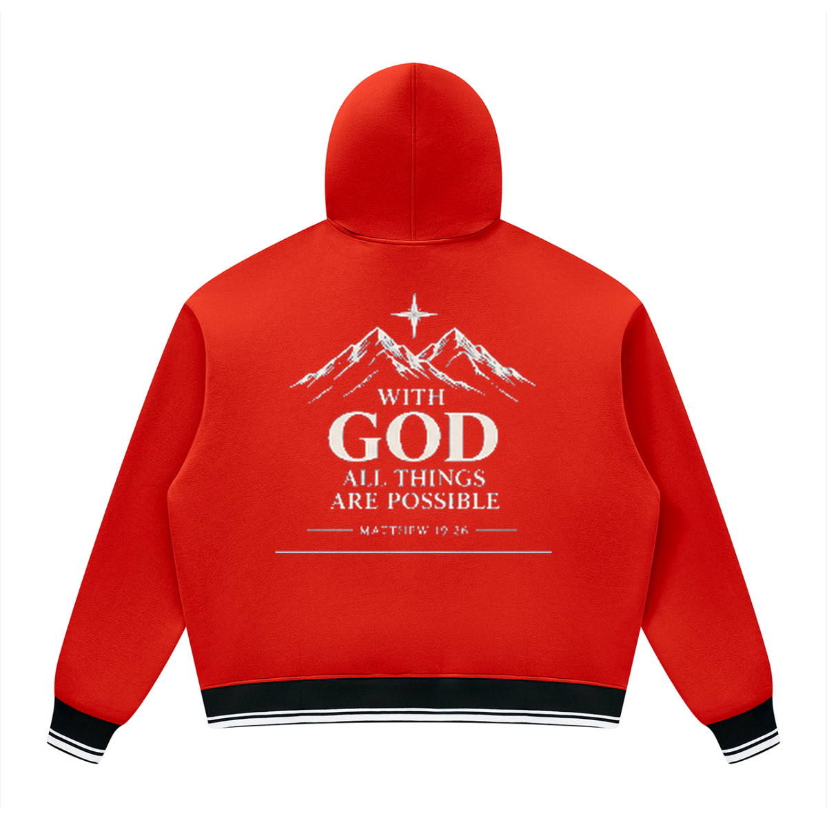Unisex Oversized Color Block Fleece Hoodie