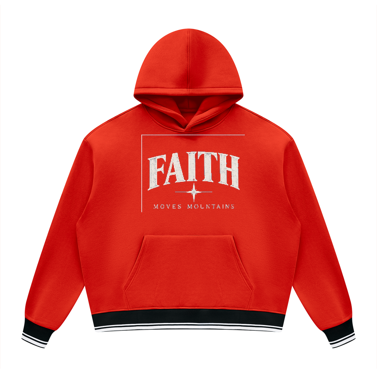 Unisex Oversized Color Block Fleece Hoodie