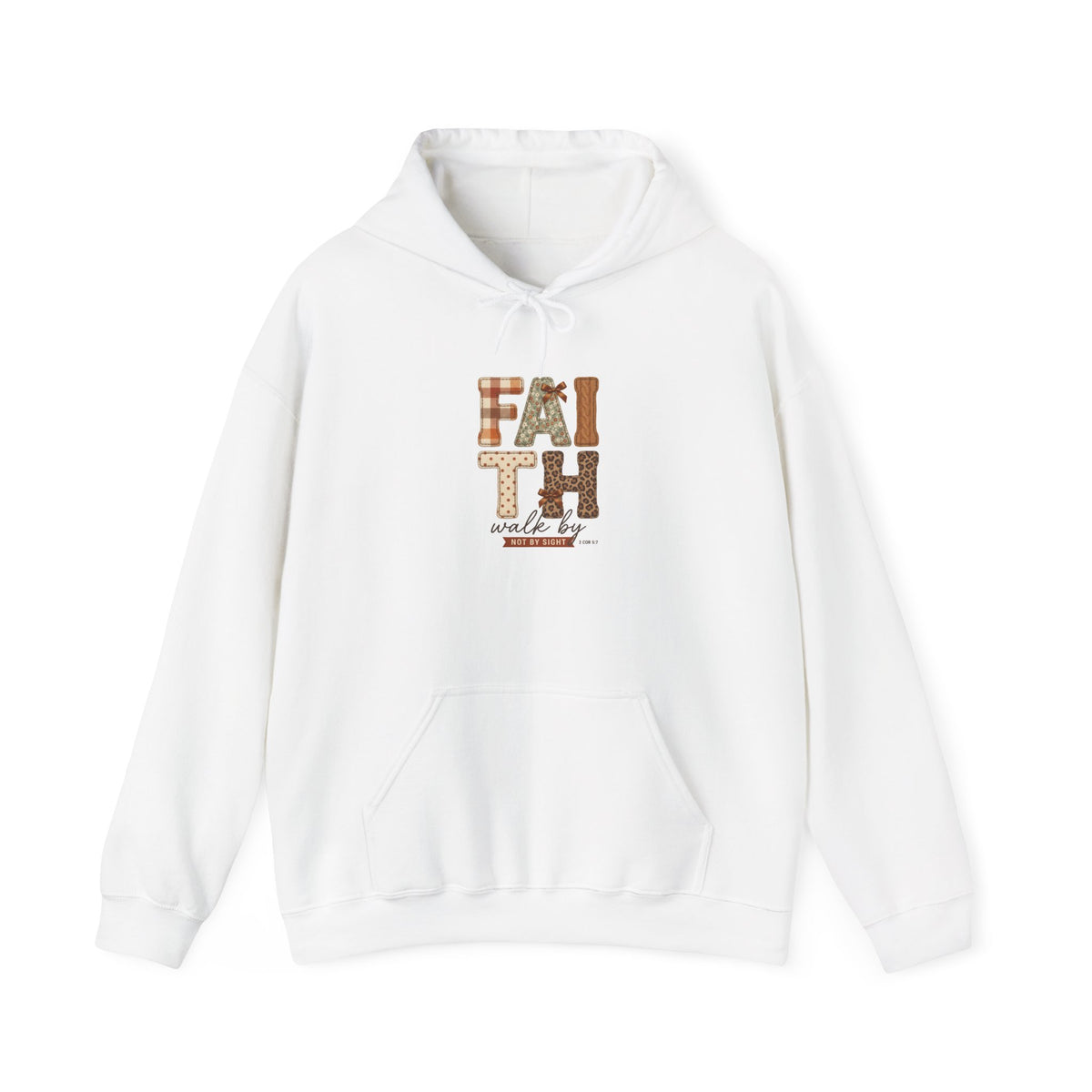 Faith Harvest Hoodie | Christian Autumn, Falling Leaves Scripture Tee