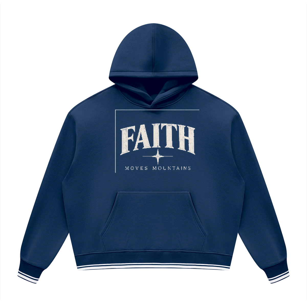 Unisex Oversized Color Block Fleece Hoodie