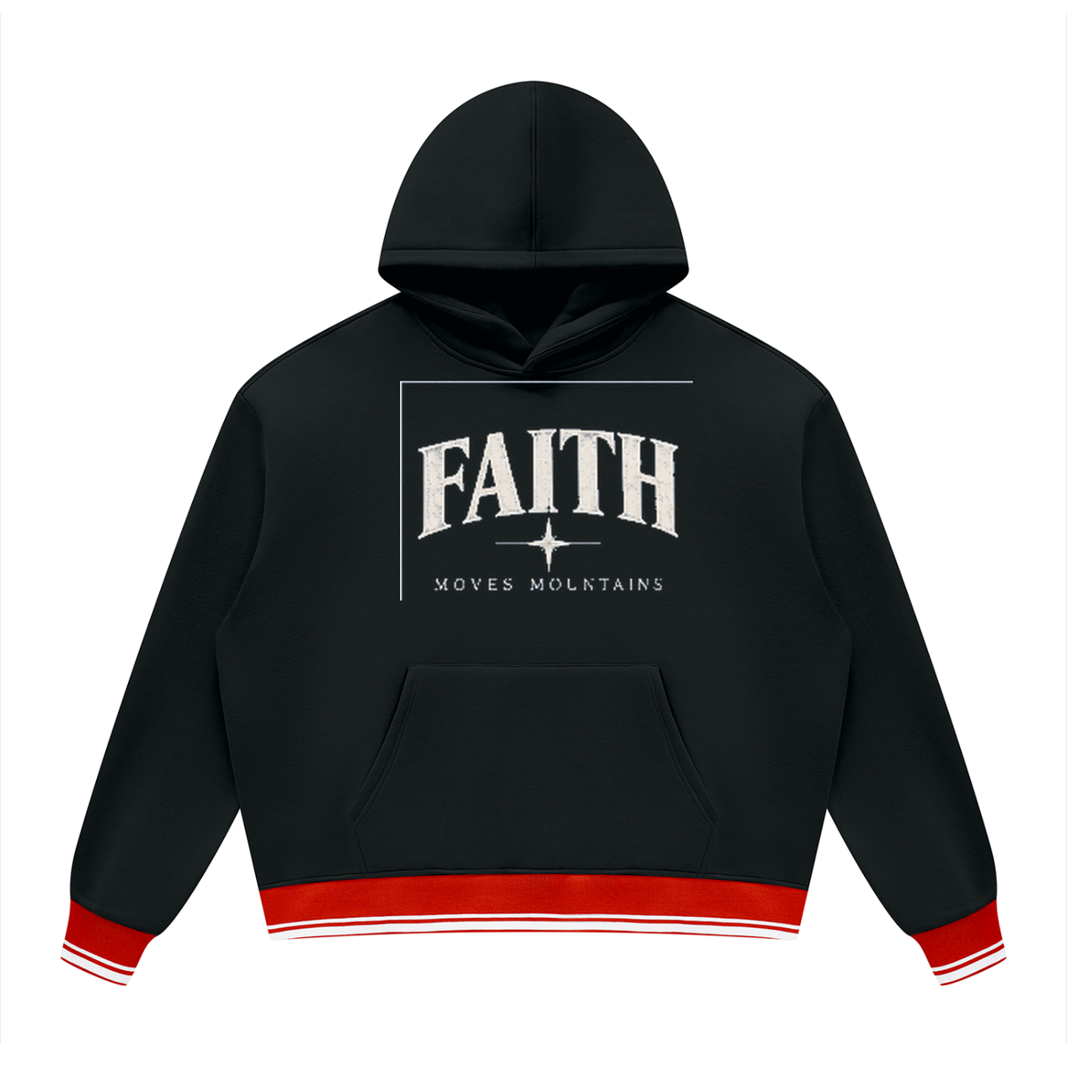 Unisex Oversized Color Block Fleece Hoodie