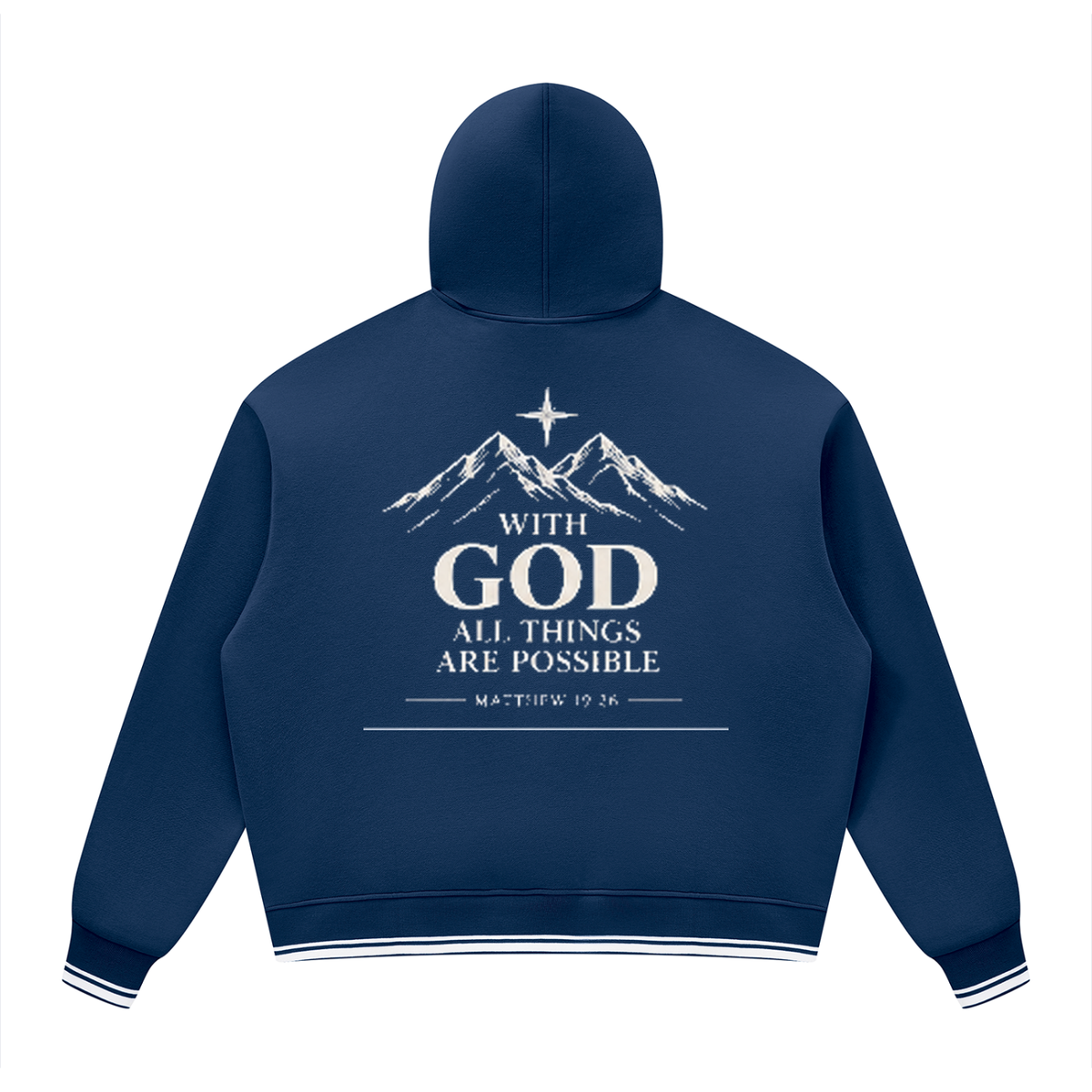 Unisex Oversized Color Block Fleece Hoodie