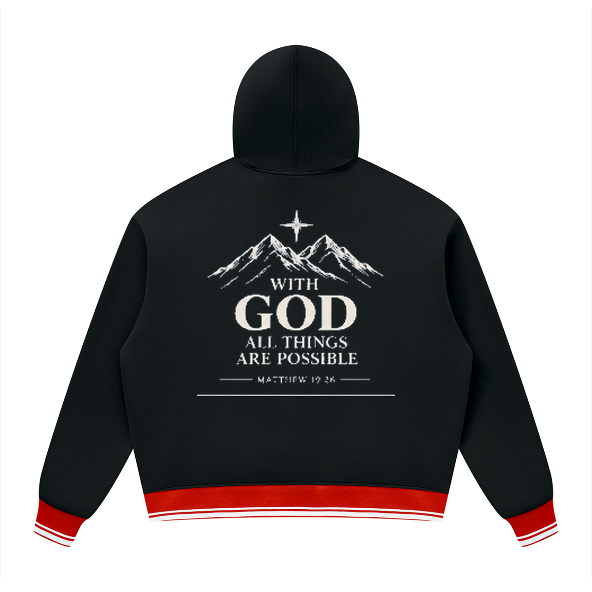 Unisex Oversized Color Block Fleece Hoodie