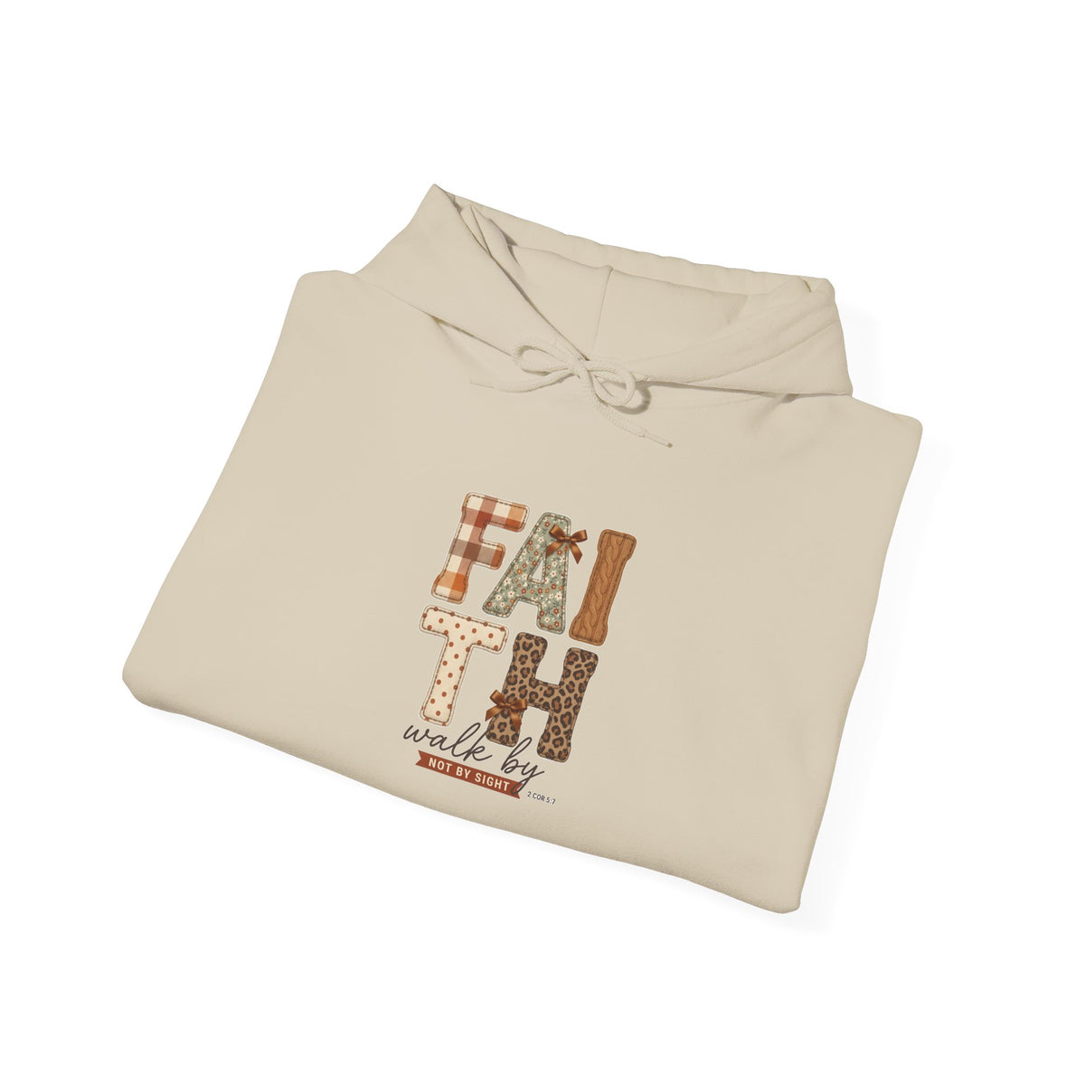 Faith Harvest Hoodie | Christian Autumn, Falling Leaves Scripture Tee