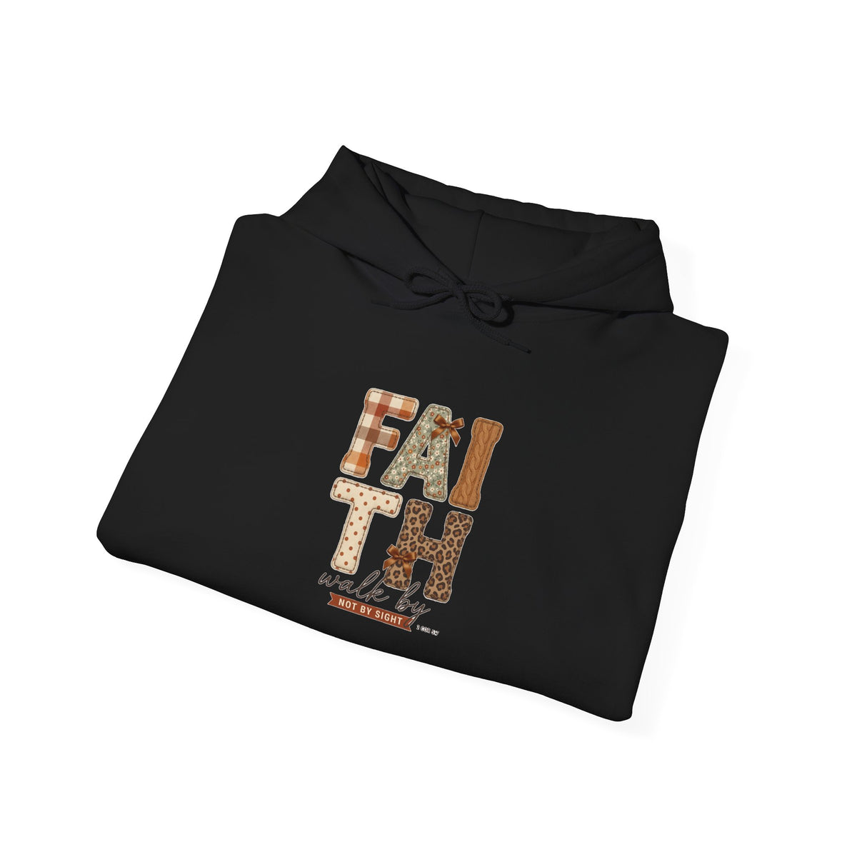 Faith Harvest Hoodie | Christian Autumn, Falling Leaves Scripture Tee