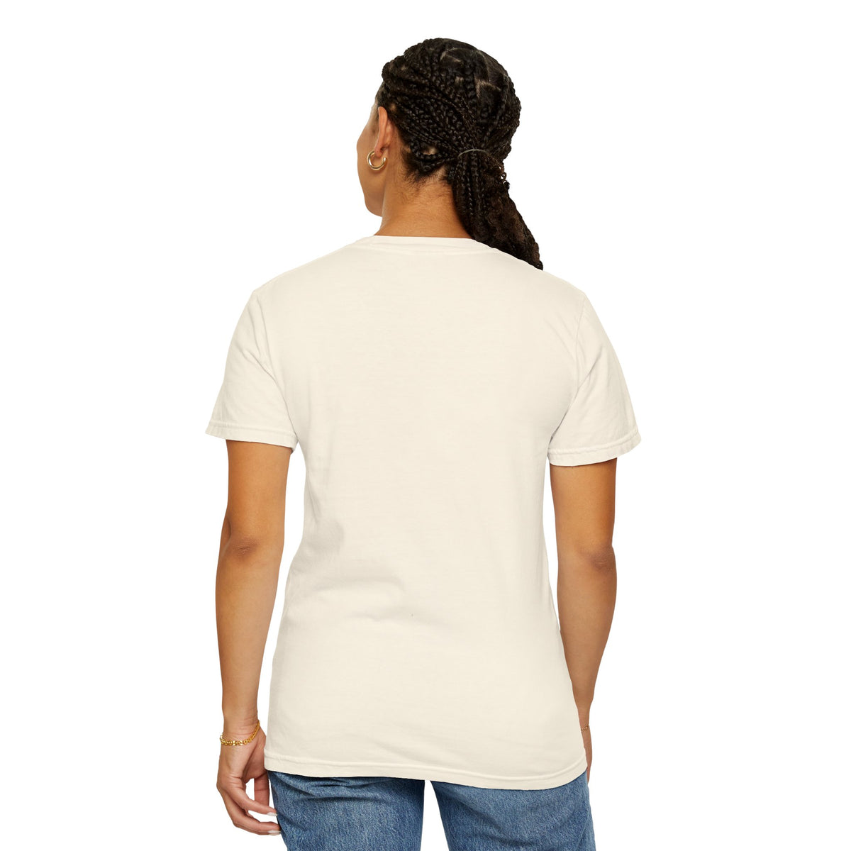 Faith Script T-Shirt — Gold Calligraphy Faith Tee