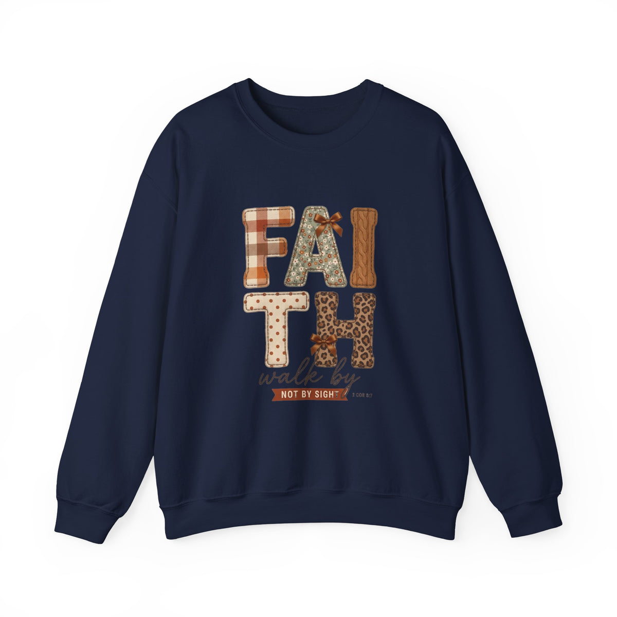 Faith Walk By Faith Sweatshirt | Christian Autumn, Fall Leaves