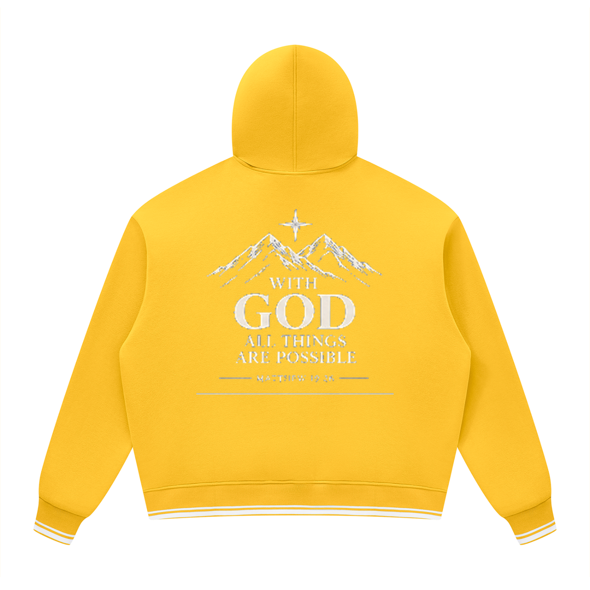 Unisex Oversized Color Block Fleece Hoodie