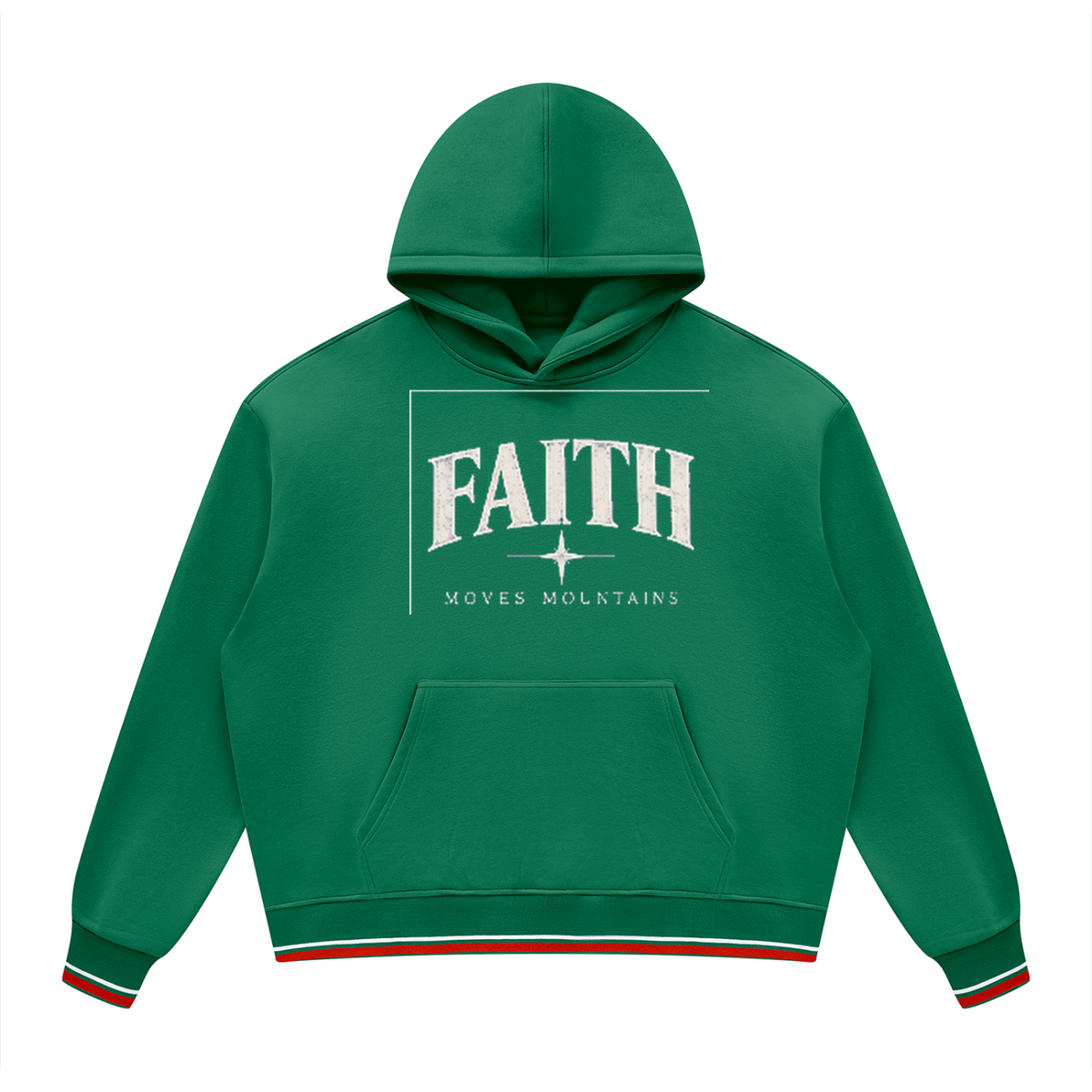 Unisex Oversized Color Block Fleece Hoodie