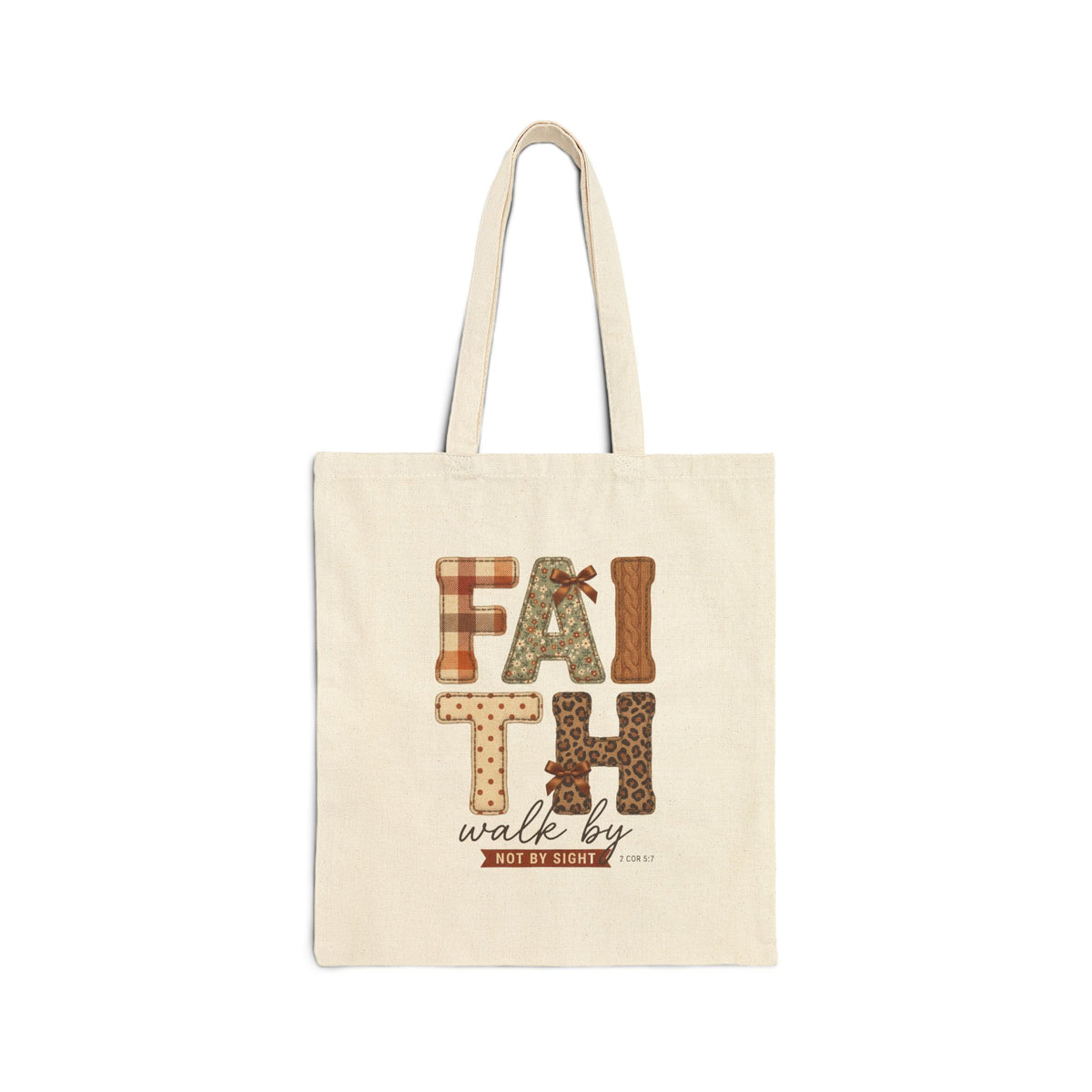 Faith Walk by Faith Tote | Christian Autumn, Fall Leaves Scripture