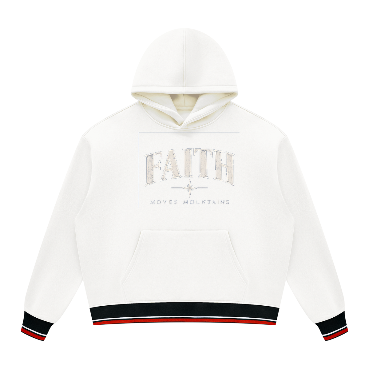 Unisex Oversized Color Block Fleece Hoodie