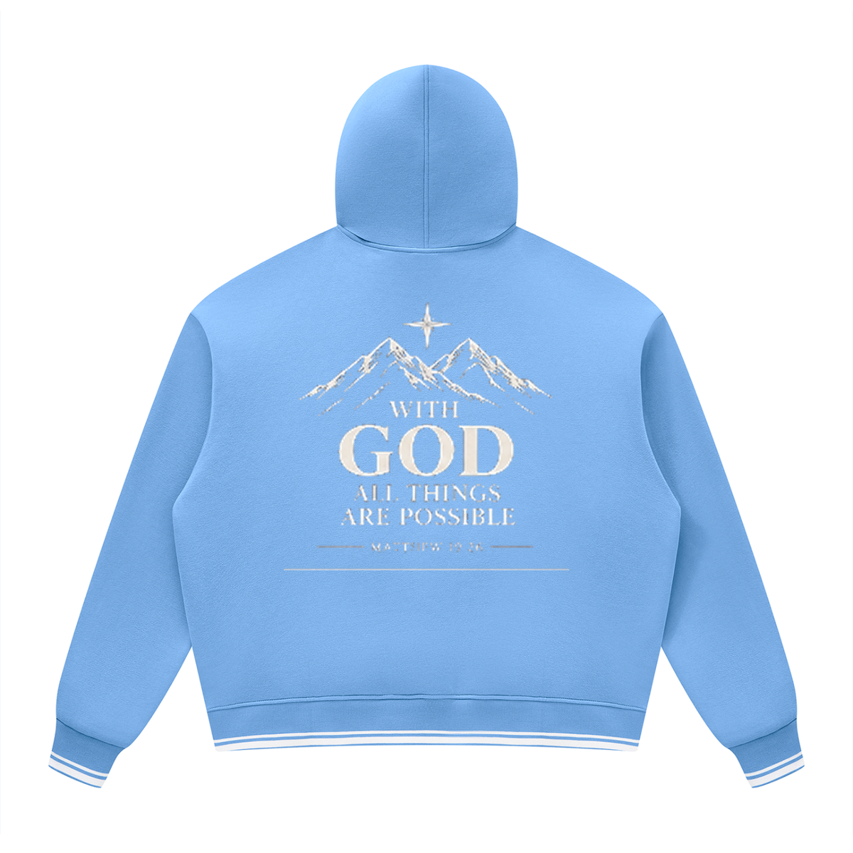 Unisex Oversized Color Block Fleece Hoodie