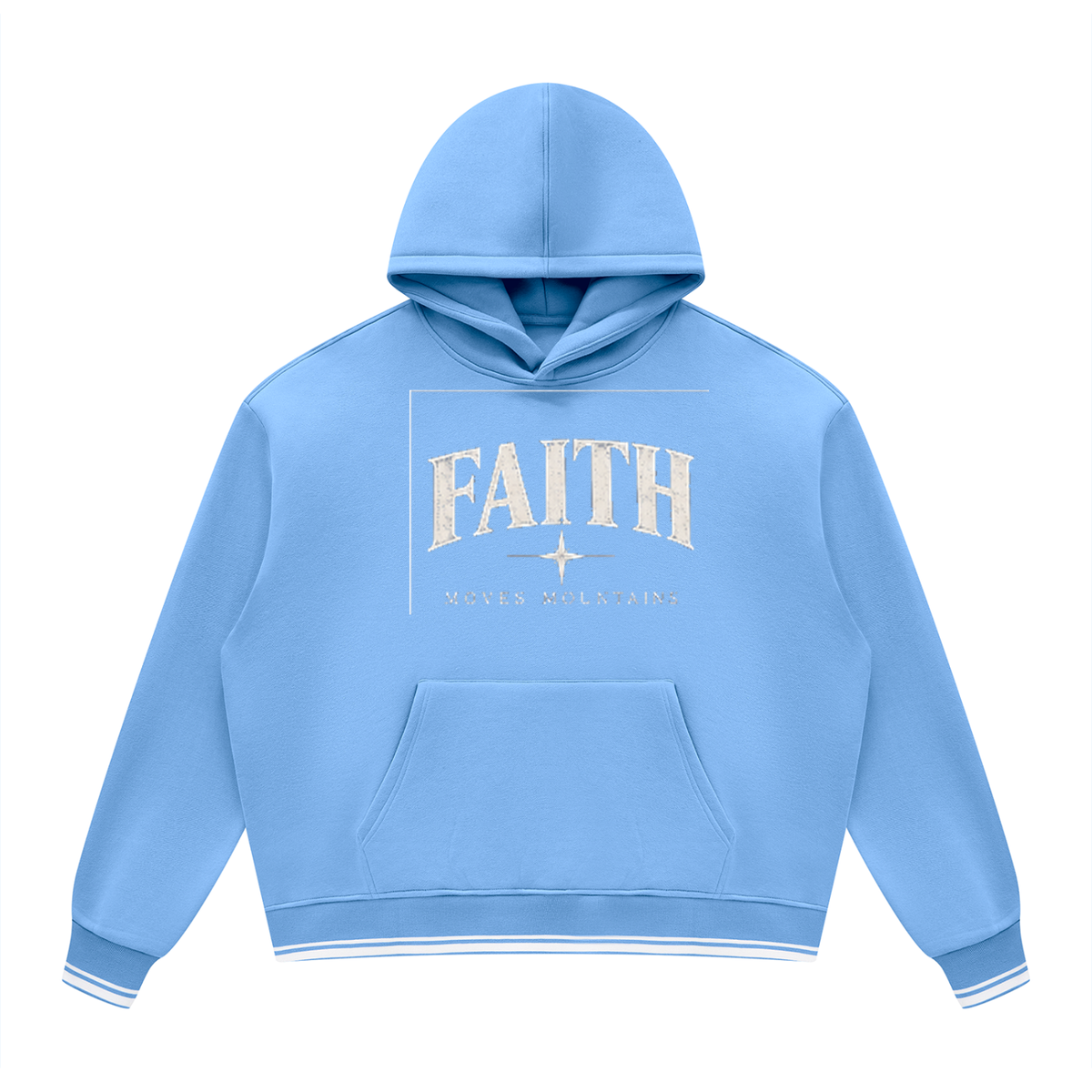 Unisex Oversized Color Block Fleece Hoodie